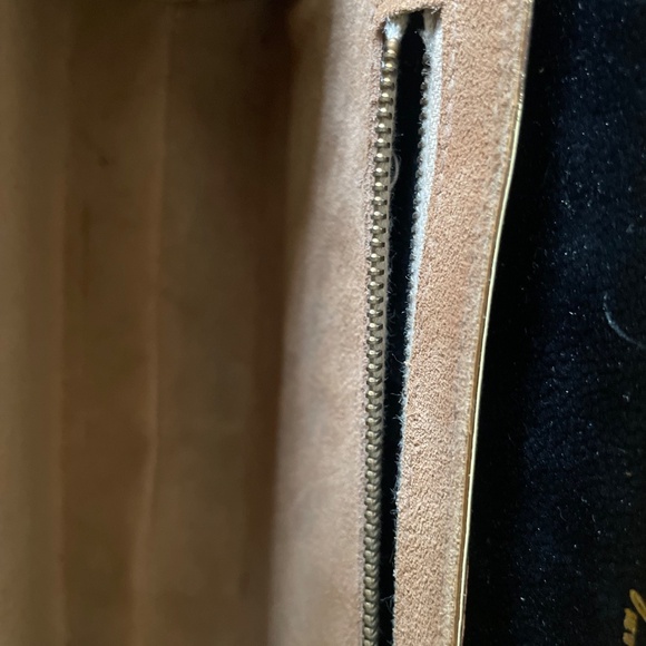 Macy’s retro black leather clutch bag - Picture 6 of 6